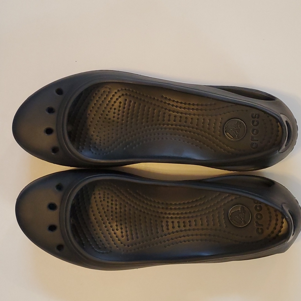 CROCS Kadee Black Ballet Flats Size 10